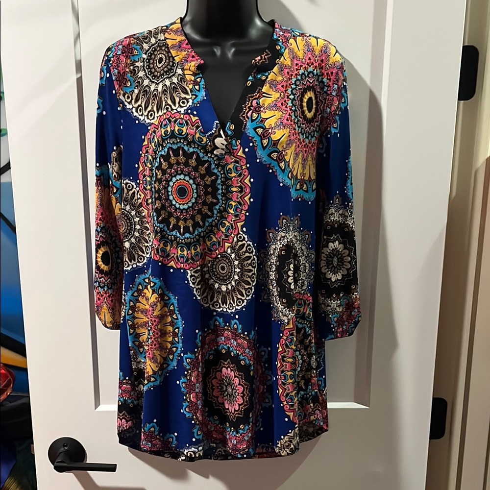 Women's Multicolor Bohemian Top